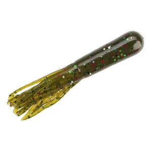 Strike King Bitsy Tube Green Pumpkin Red/Green Flake