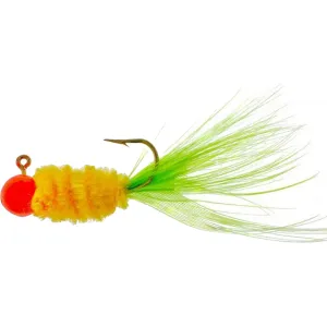 Team Crappie Slab Caller Jig Orange/Yellow/Lime 1/32 oz