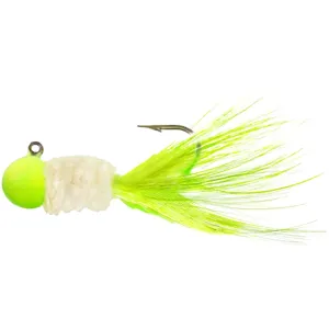 Team Crappie Slab Caller Jig Chartruese/White/Chartruese 1/16 oz
