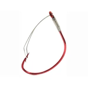 Mustad KVD Wacky Worm Hook #1/0 Red 5PK