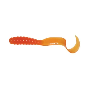 Mister Twister Meeny Curly Tail 3" Grub Orange 20PK