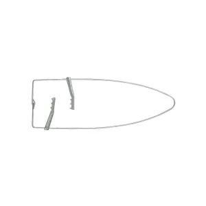 Duke #1 Muskrat Hide Stretcher Steel Silver