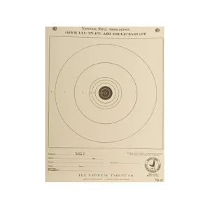 NRA Official Air Rifle Training Target TQ-5/1 25' Paper 100PK