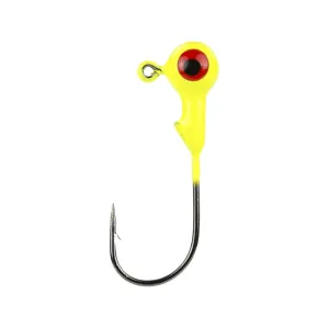 Mr. Crappie Roundball Jighead 1/16oz Chartreuse 8PK
