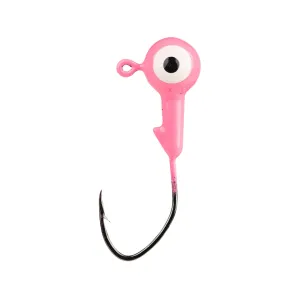 Mr. Crappie Slab Slasher 1/8oz Round Ball Jighead Pink