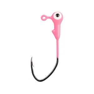 Mr. Crappie Slab Slasher 1/32oz Round Ball Jighead Pink