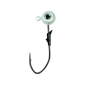 Eagle Claw Lazer Sharp Pro-V Eagle Eye 1/8oz Round Ball Jighead Pearl