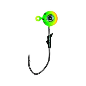 Eagle Claw Lazer Sharp Pro-V Eagle Eye 1/8oz Round Ball Jighead Firetiger