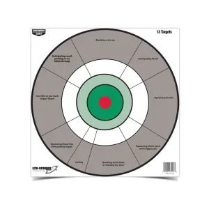 Birchwood Casey EZE-Scorer Handgun Trainer 12" Target 13PK