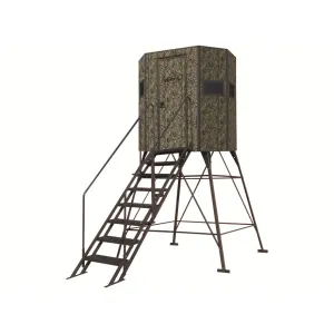 Texas Hunter Wrangler Rifle 5' x 7' Box Blind With 8' Tower True Timber Camo