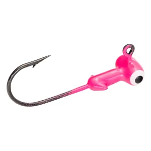 Mr. Crappie Sausage Head 1/16oz Football Jighead Pink