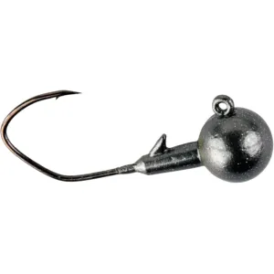 YUM FF Sonar Minnow 1/4oz # 1/0 Round Ball Jighead Smoke