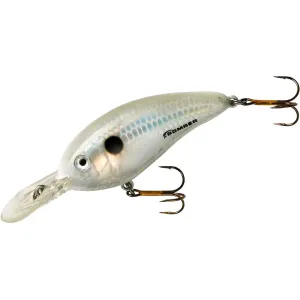 Bomber Fat Free Guppy Crankbait Pearl White