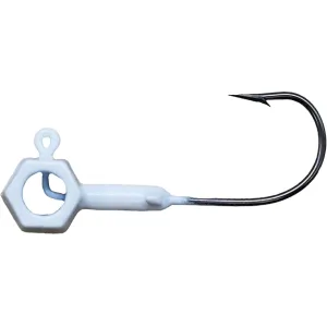 Crappie Magnet Eye Hole Brandon Smith Hammer Head 1/16oz Jighead White