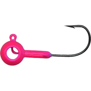 Crappie Magnet Eye Hole Round 1/32oz Jighead Pink