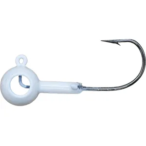 Crappie Magnet Eye Hole Round 1/32oz Jighead White