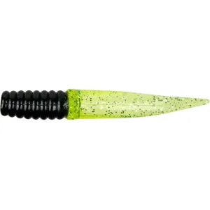 Bobby Garland Slab Slay'r 3" Grub Black Chartreuse Silver