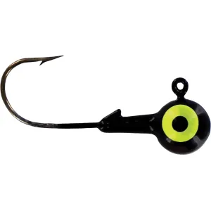 Big Bite Baits BBJ Round 1/8oz Round Ball Jighead Black