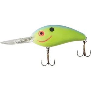 Bomber Fat Free Shad Crankbait Chartreuse Blue