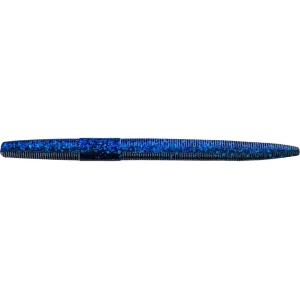 Big Bite Baits Trick Stick 4" Soft Stickbait Black Blue/Electric Blue
