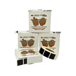 CED Waterproof Target Pasters 7/8" Square Black 1000PK