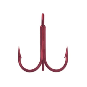 VMC Inline Treble Hook #4 Tin Red  10PK