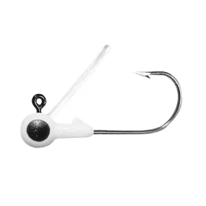 Big Bite Baits Big Bite Weedless Jig 1/16oz Round Ball Jighead White