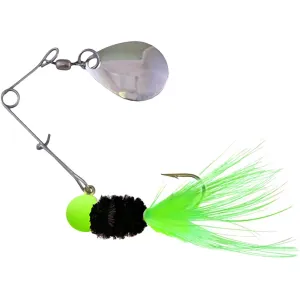 Team Crappie Spin Caller + Spare body Jig Chartruese/Black/Chartruese 1/8 oz