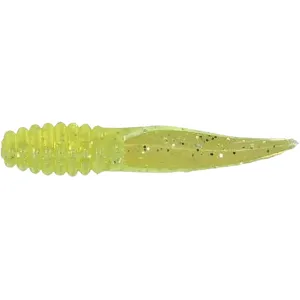 Bobby Garland Slab Slay'r 2" Grub Chartreuse Silver Chartreuse