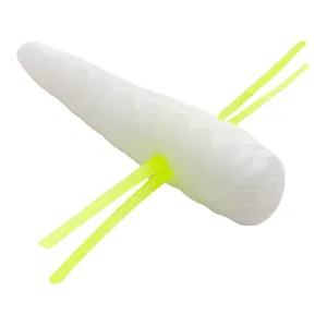 Mr. Crappie Maxie Waxie 0.75" Grub Refrigerator White