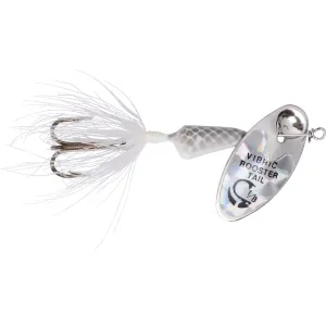 Worden's Vibric Rooster Tail 454 Inline Spinner 1/8oz White Mylar