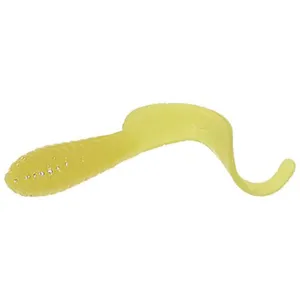 Mister Twister Lil' Bit Curly Tail 1" Grub Yellow 20PK