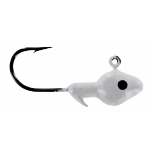 Big Bite Baits 1/8oz Minnow Jighead White/Blk eye