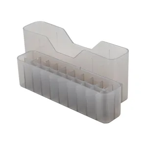 MTM Slip Top Ammo Box 22 Nosler, 224 Valkyrie, 6.8mm Rem SPC 20-Round Plastic Clear-Smoke