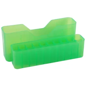 MTM Slip Top Ammo Box 22 Nosler, 224 Valkyrie, 6.8mm Rem SPC 20-Round Plastic Clear Green