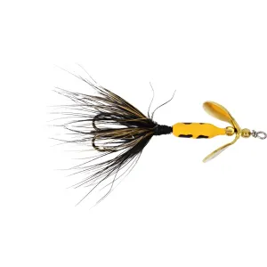 Worden's Rooster Tail 202 Inline Spinner 1/32oz Yellow Coach Dog Bronze
