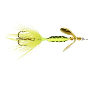 Worden's Rooster Tail 202 Inline Spinner 1/32oz Chartreuse Bronze