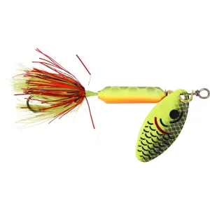 Worden's Rooster Tail 208 Inline Spinner 1/8oz Tinsel Fire Tiger Painted