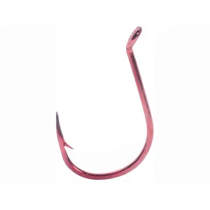 Mustad Double Wide Gap Bait/Drop Shot Hook #2 Red 10PK