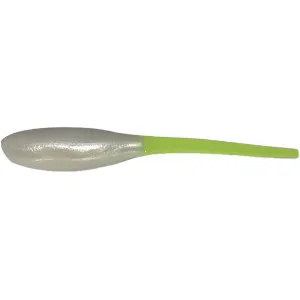 BoneHead Tackle Slim Stick 1.75" Grub White Lightning