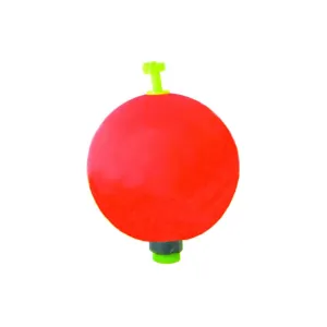 Eagle Claw Foam Round Float 1.25" Weighted Red 2 Pack