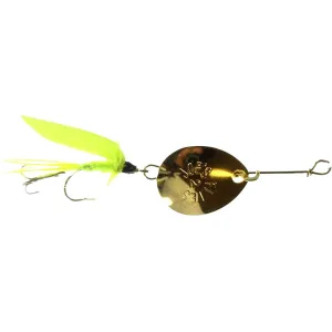 Joe's Flies Short Striker #8 Inline Spinner GloTrout Gold