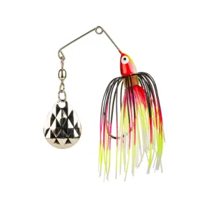 Strike King Mini-King Single Colorado Spinnerbait 1/8oz Black Chartreuse White Red Nickel