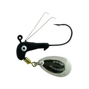 Road Runner Weedless Barbed Head 1/16oz Underspin Jighead Black