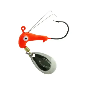 Road Runner Weedless Barbed Head 1/16oz Underspin Jighead Fluorescent Red