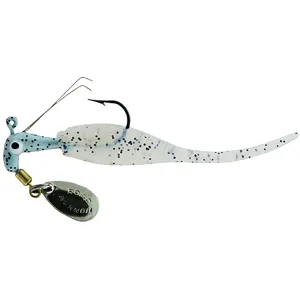 Road Runner Slab Runner Weedless Underspin with Baby Shad Jig Monkey Milk 1/16 oz