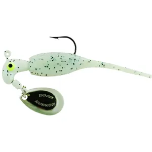 Road Runner Slab Runner Underspin with Baby Shad Jig Monkey Milk Glo 1/8 oz