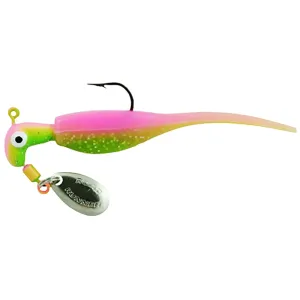 Road Runner Slab Runner Underspin with Baby Shad Jig Electric Chicken 1/16 oz