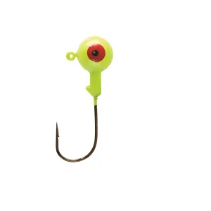 Eagle Claw Ball Head 1/16oz Jighead Chartreuse