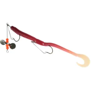 Creme Pre-Rigged Curl Worm Live